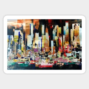 New york city skyline 4727 Sticker
